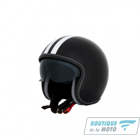 CASCO VESPA FIBER DECAL NEGRO TALLA L La Boutique de la Moto