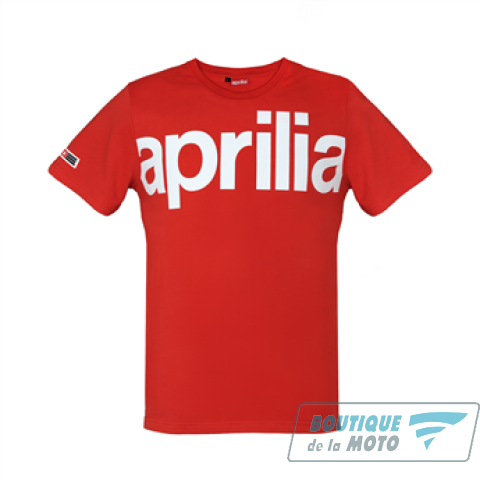 CAMISETA APRILIA WIDE T SHIRT ROJA La Boutique de la Moto